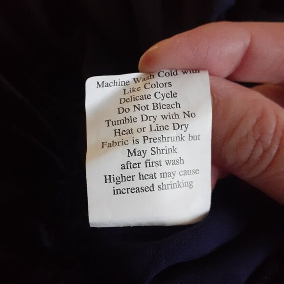 Petite Plume Women's Navy Blue Velour Jumpsuit Medium - Picture 8 of 14